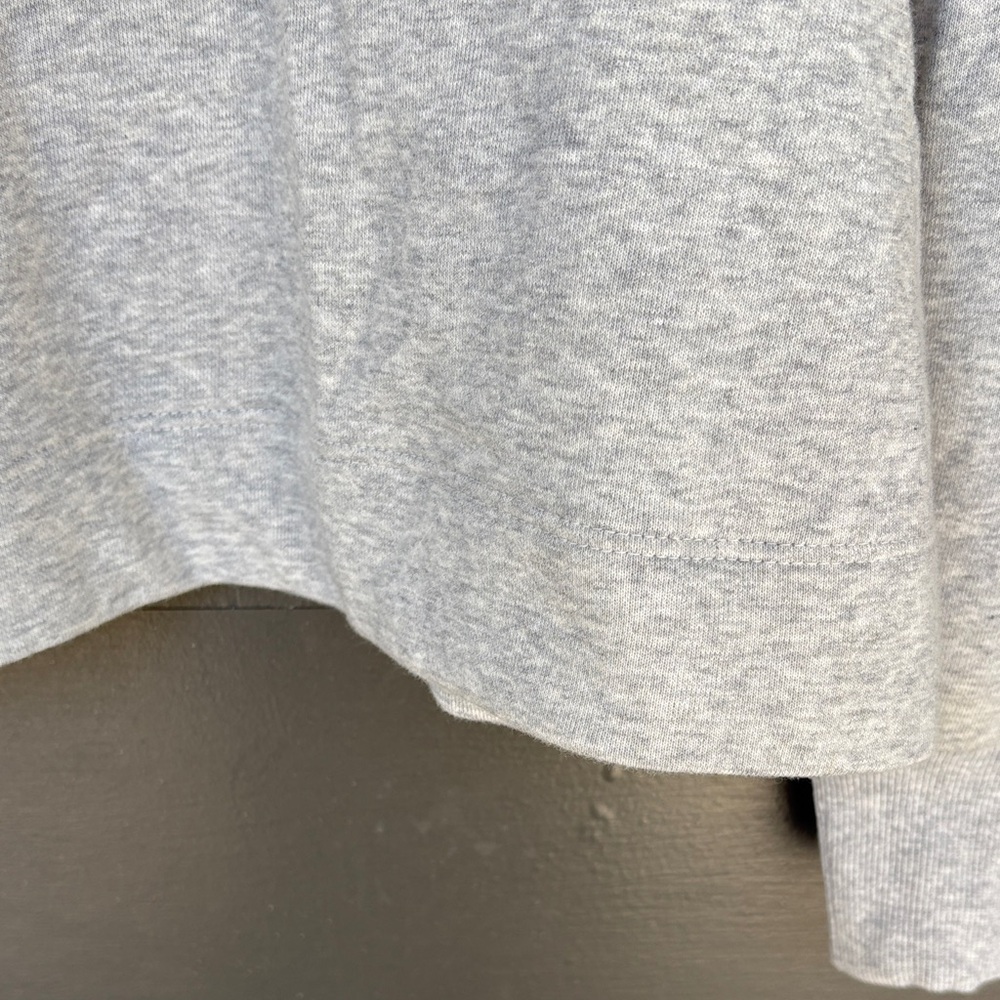 Loft Heather Gray Buttoned Top - image 6